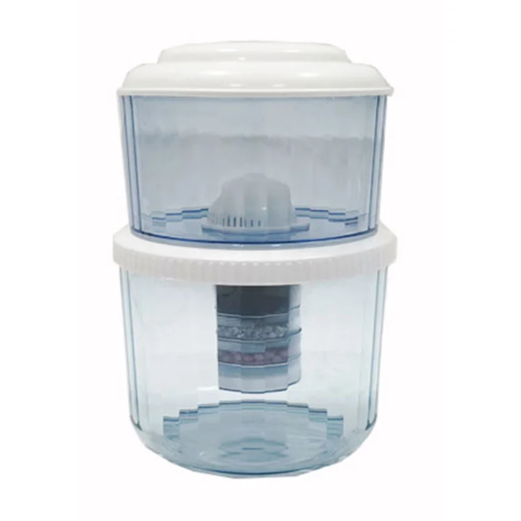 Botella con filtro de carbón activado mineral de 12 litros