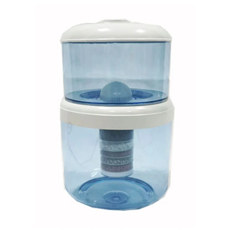 Botella con filtro de carbón activado mineral de 14 litros