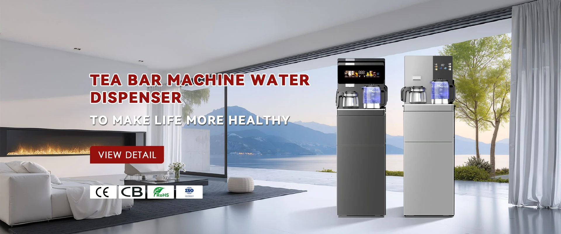 Fabricante de dispensador de agua de máquina de barra de té de China