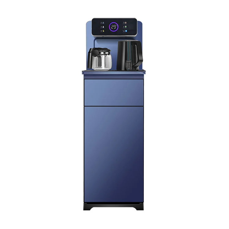 Dispensador de agua de máquina de barra de té con puerta de vidrio